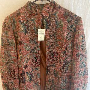 Coldwater Creek Chen Bloom Tapestry Petite-XS